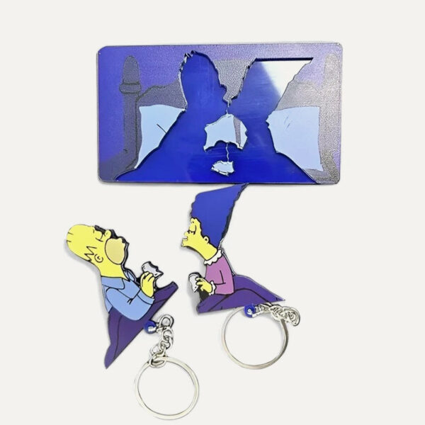 Conjunto de chaveiros de casal