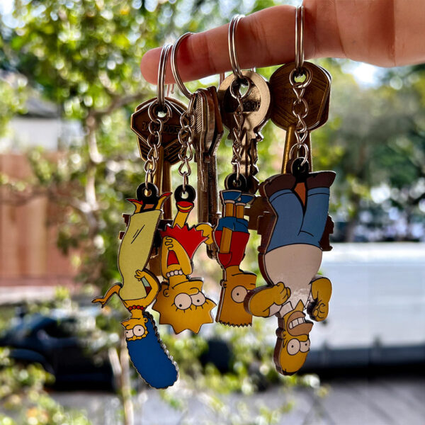 Conjunto de chaveiros de Família - Os Simpsons (4pc) - Imagem 3