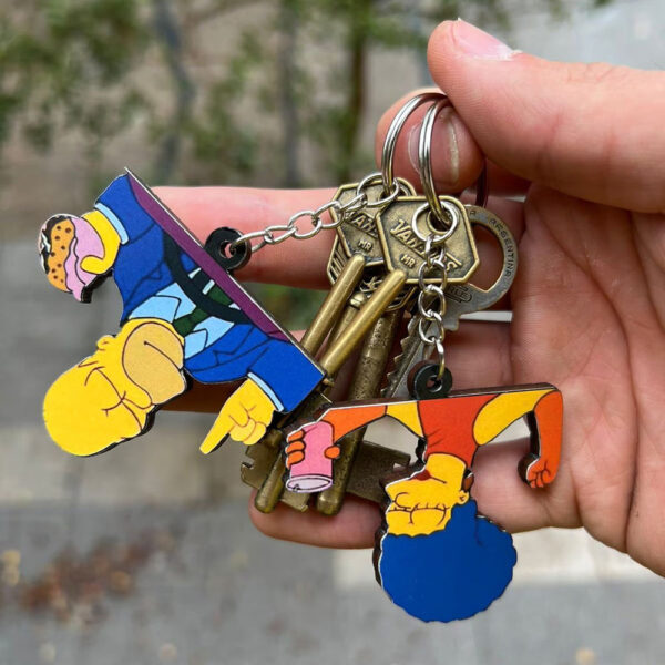 Conjunto de chaveiros de casal - Night Simpsons (2pc) - Imagem 3
