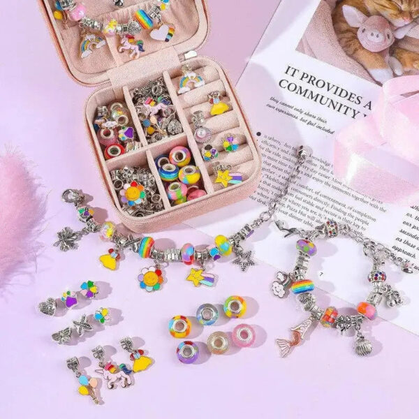 Super Kit Princess Berloque em Prata + BRINDE Porta Joias de Couro Legítimo - Imagem 2