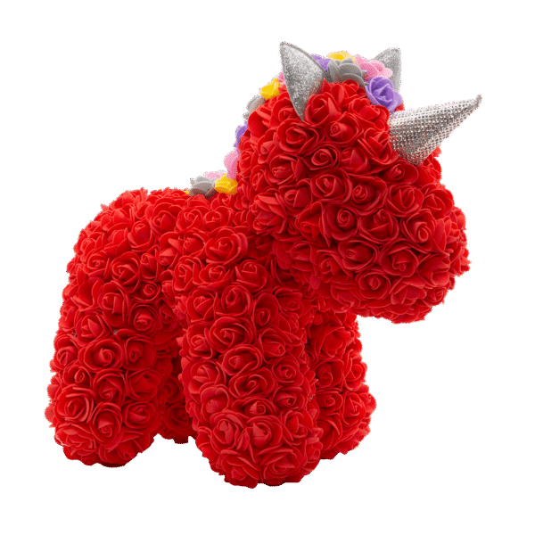 Unicórnio Rosa Vermelho