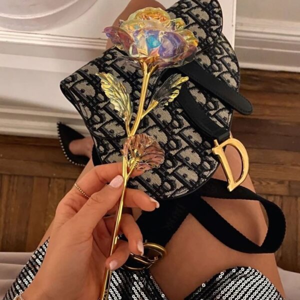 Rosa Banhada a Ouro + Caixa [GALÁXIA] - Imagem 4
